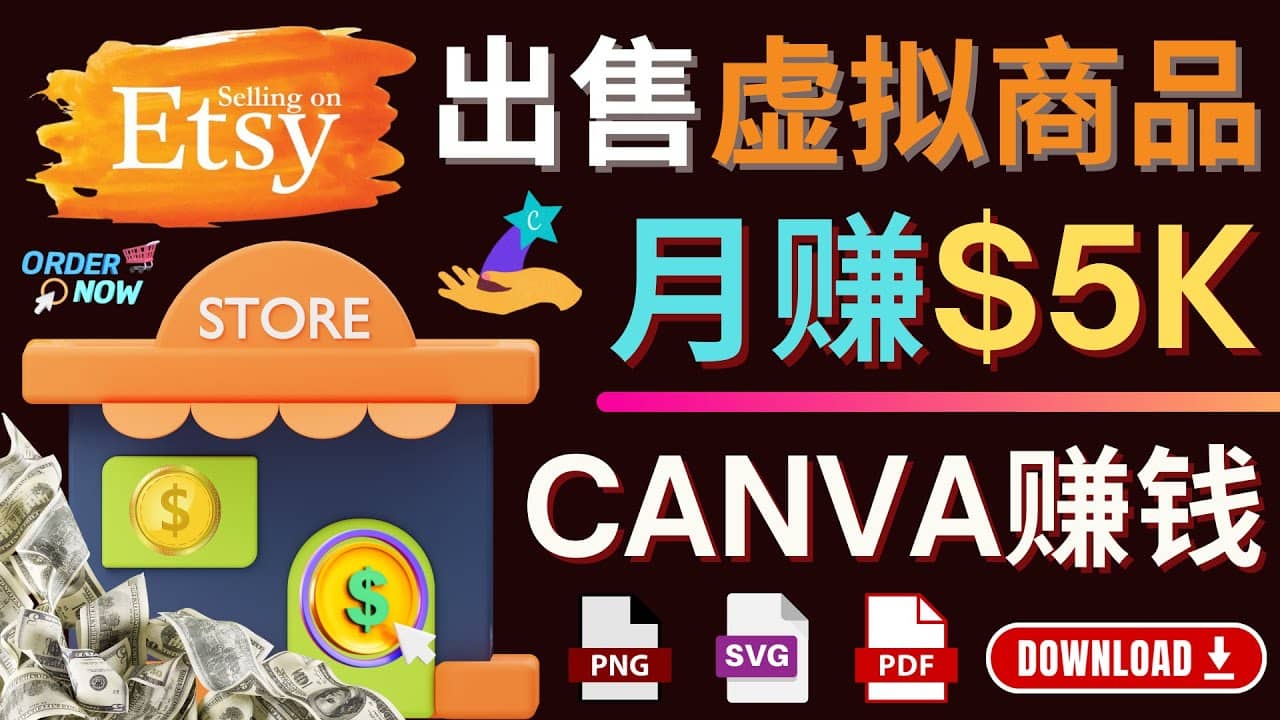 通过Etsy出售Canva模板，操作简单，收益高，月赚5000美元-学海无涯网